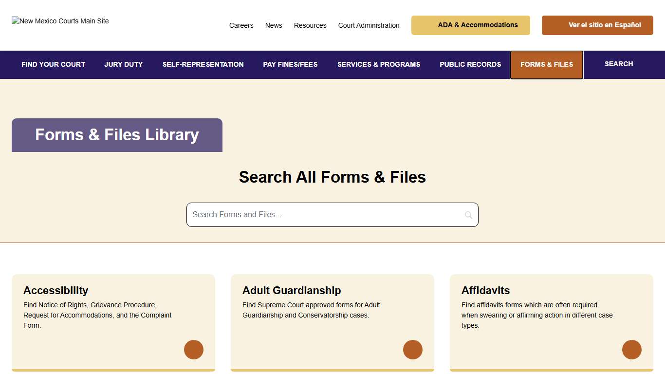 Forms & Files Library - New Mexico Courts